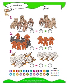 Çıkarma İşlemi Çalışma Sayfaları